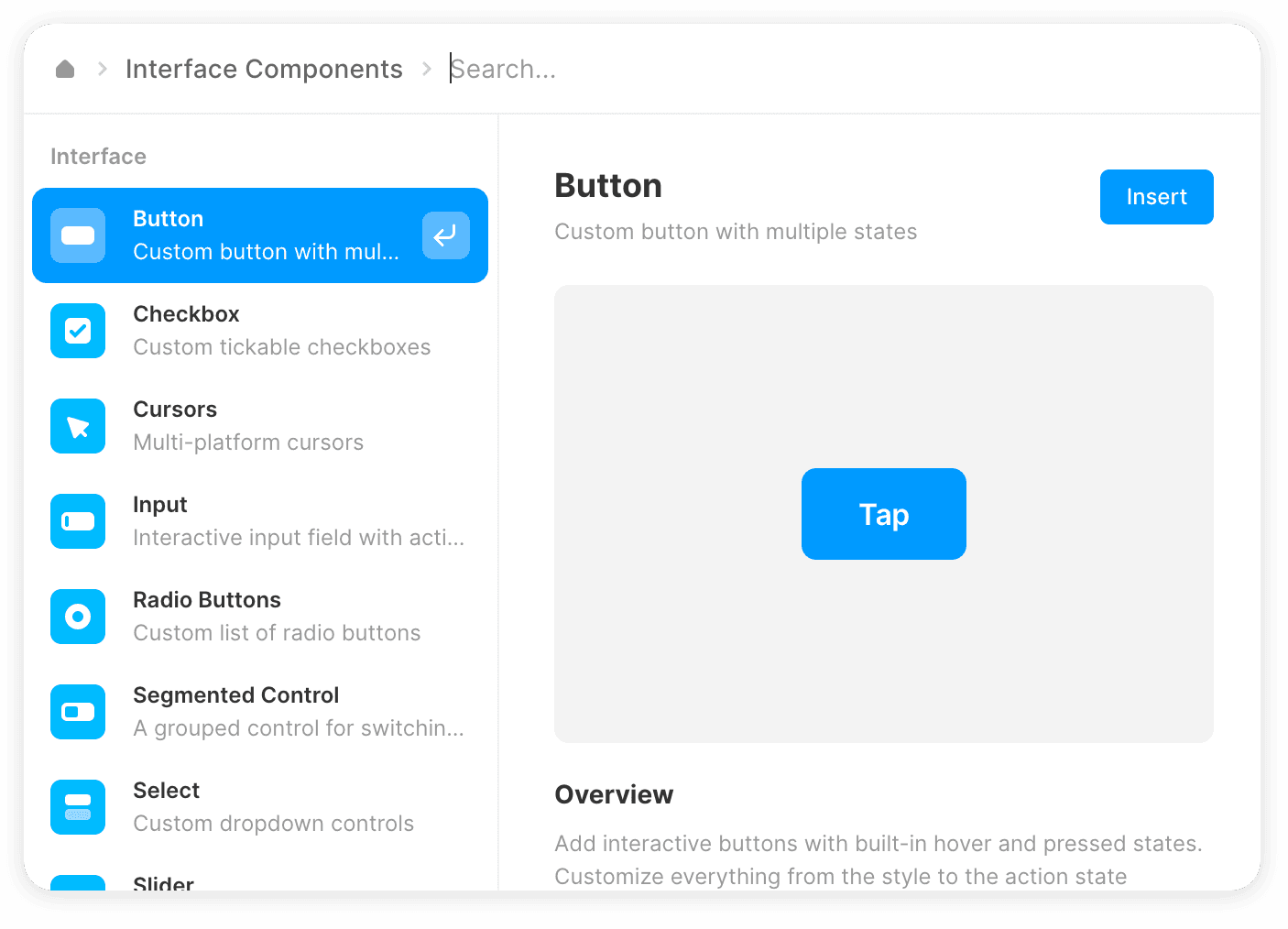 Framer's Component Picker