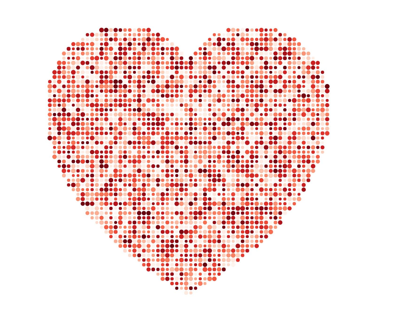 Even Grid in Heart Shape